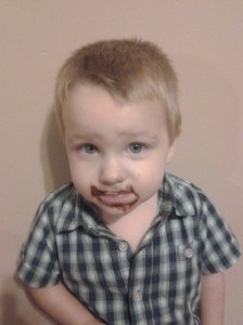 Mike has taken to calling him "Gloop" after Augustus Gloop!